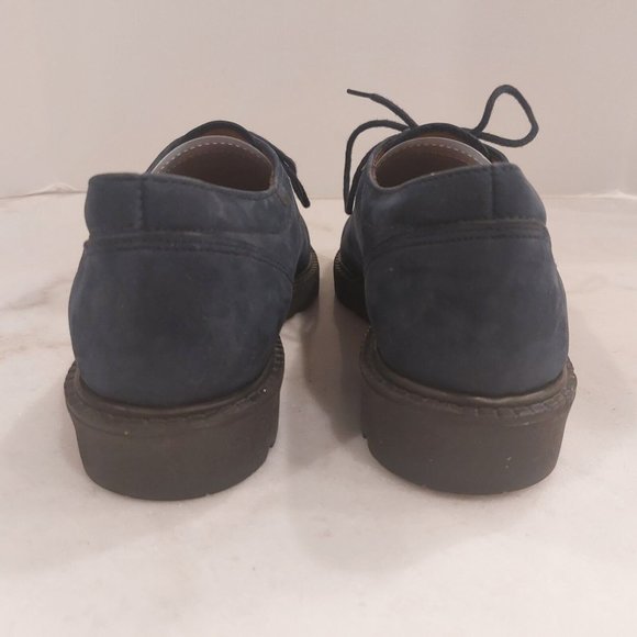 SANTANA Canada  Blue Suede Leather Nordic Style Oxfords Size 6.5 M - Picture 6 of 8